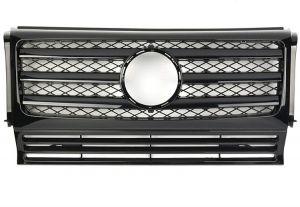 Решетка радиатора AMG 3FIN Glossy Black для Mercedes Benz G Class W463 2013-2017